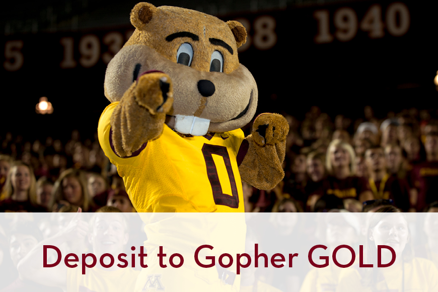 Deposit to Gopher GOLD